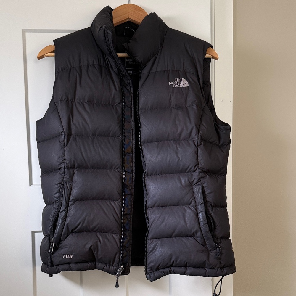 The North Face Charcoal Puffer Vest